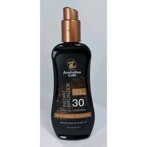 Australian Gold Instant Bronzer SPF 30 Spray Gel Sunscreen 8 oz. EXP 10/24